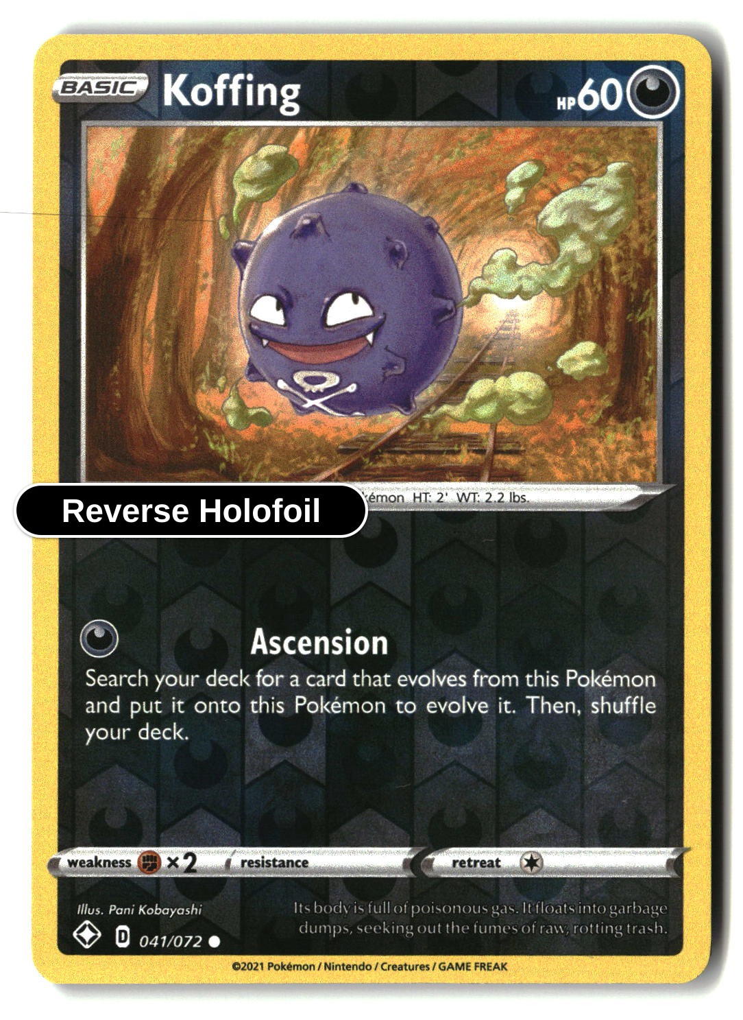 Koffing -Reverse Holofoil - 041/072 - [SHF - Shining Fates]