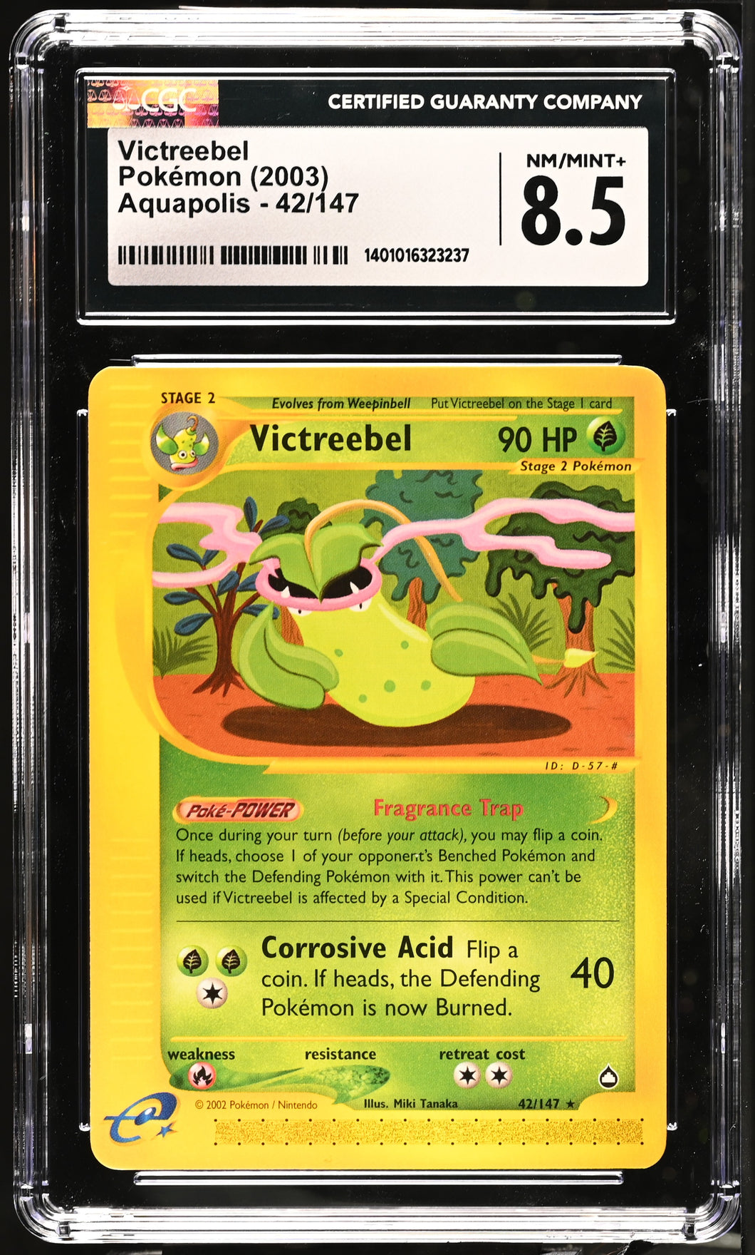 Victreebel 2003 Aquapolis #42/147 CGC 8.5