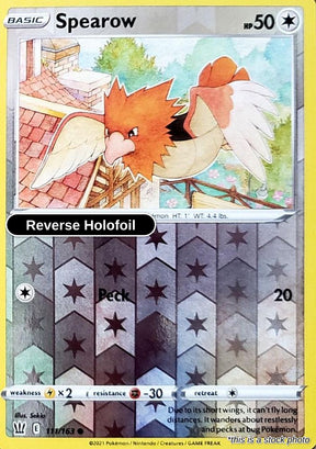 Spearow - 111/163 - [SWSH05 - SWSH05: Battle Styles] - Reverse Holofoil