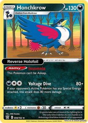 Honchkrow - 094/163 - [SWSH05 - SWSH05: Battle Styles] - Reverse Holofoil