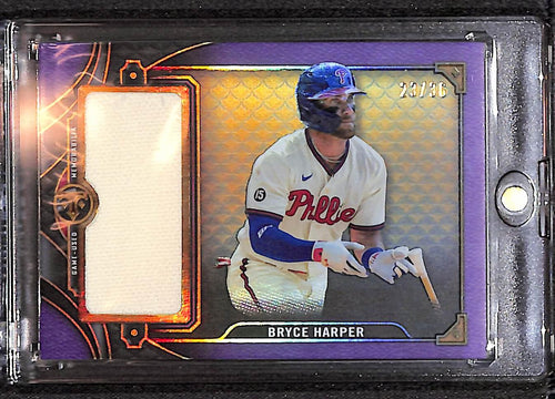 Bryce Harper 2022 Topps Triple Threads Jumbo Relics Amethyst #SJR2-BH2 /36