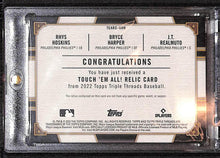 Load image into Gallery viewer, 2022 Topps Triple Threads Touch &#39;Em All Triple Relics #TEARC-HHR /18

