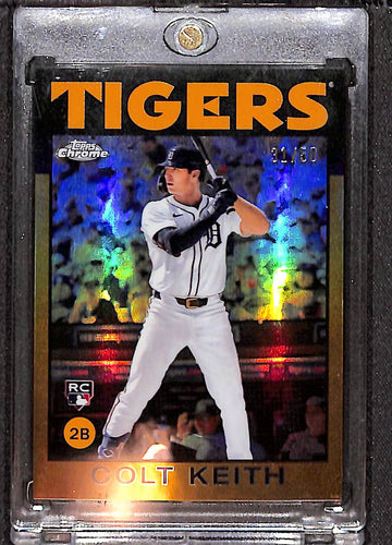 Colt Keith 2024 Topps Chrome Lids x Mitchell & Ness Gold Refractors #23 /50