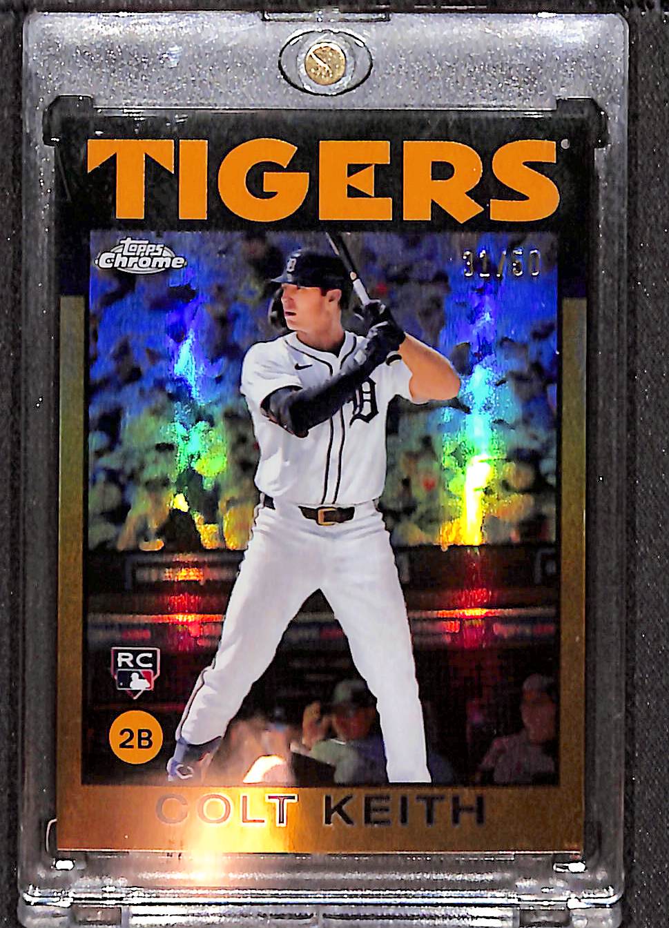 Colt Keith 2024 Topps Chrome Lids x Mitchell & Ness Gold Refractors #23 /50