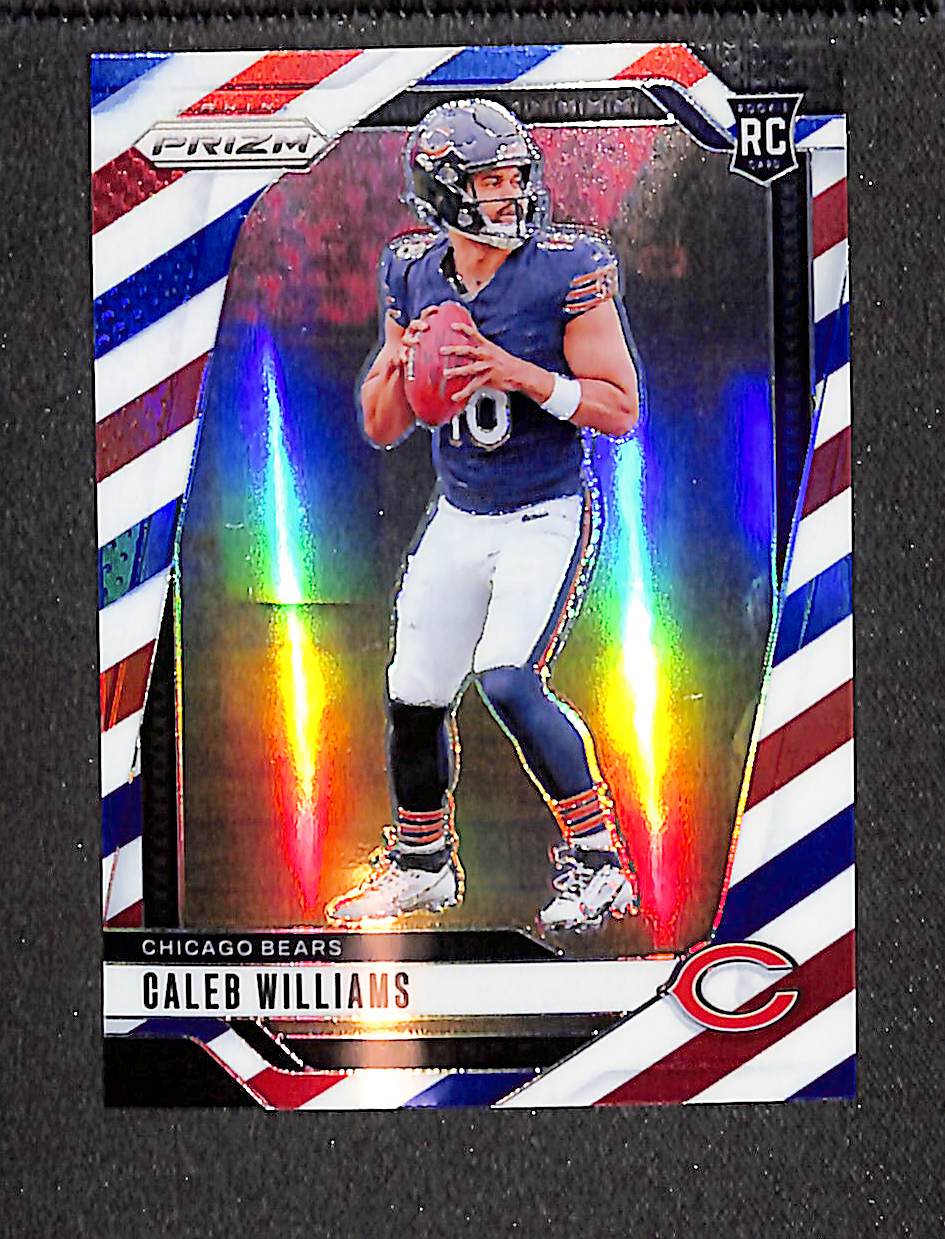 2024 Panini Prizm #301 Caleb Williams Red White and Blue