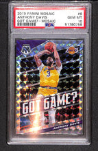 Load image into Gallery viewer, Anthony Davis 2019-20 Panini Mosaic Got Game? Silver Mosaic #6 PSA 10
