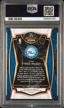 Load image into Gallery viewer, Tyrese Maxey 2020 Panini Select Silver Prizm #174 PSA 9
