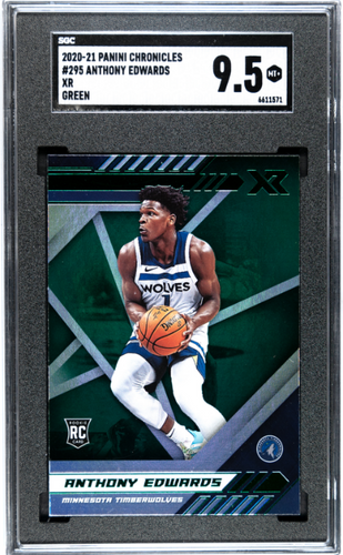 Anthony Edwards 2020-21 Panini Chronicles Green #295 SGC 9.5