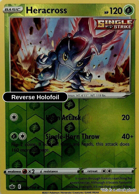 Heracross - 006/198 - [SWSH06 - SWSH06: Chilling Reign] - Reverse Holofoil