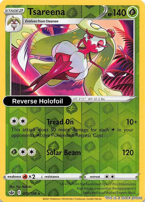 Tsareena - 015/198 - [SWSH06 - SWSH06: Chilling Reign] - Reverse Holofoil