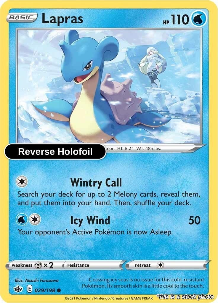 Lapras - 029/198 - [SWSH06 - SWSH06: Chilling Reign] - Reverse Holofoil