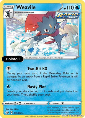 Weavile - 031/198 - [SWSH06 - SWSH06: Chilling Reign] - Holofoil