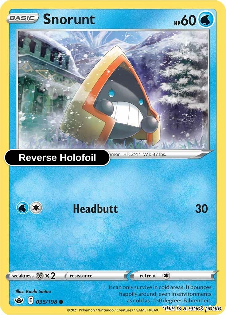Snorunt - 035/198 - [SWSH06 - SWSH06: Chilling Reign] - Reverse Holofoil