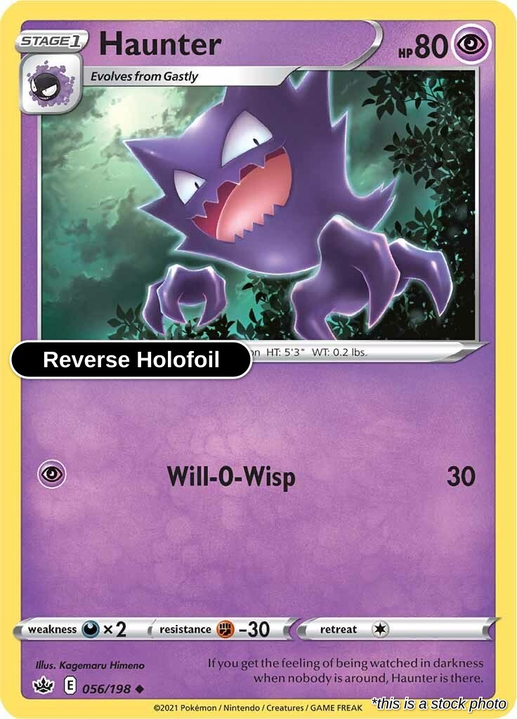 Haunter - 056/198 - [SWSH06 - SWSH06: Chilling Reign] - Reverse Holofoil