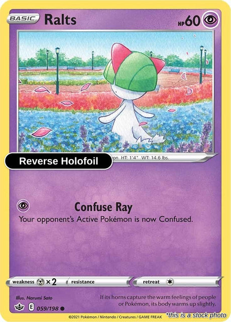 Ralts - 059/198 - [SWSH06 - SWSH06: Chilling Reign] - Reverse Holofoil