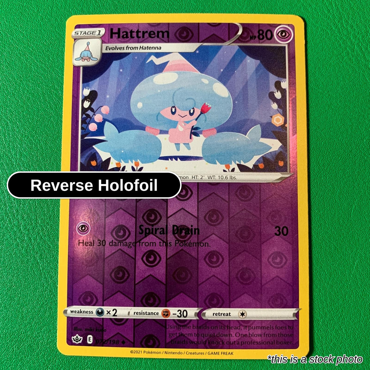Hattrem - 072/198 - [SWSH06 - SWSH06: Chilling Reign] - Reverse Holofoil