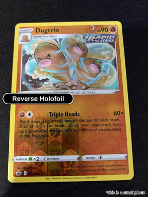Dugtrio - 077/198 - [SWSH06 - SWSH06: Chilling Reign] - Reverse Holofoil