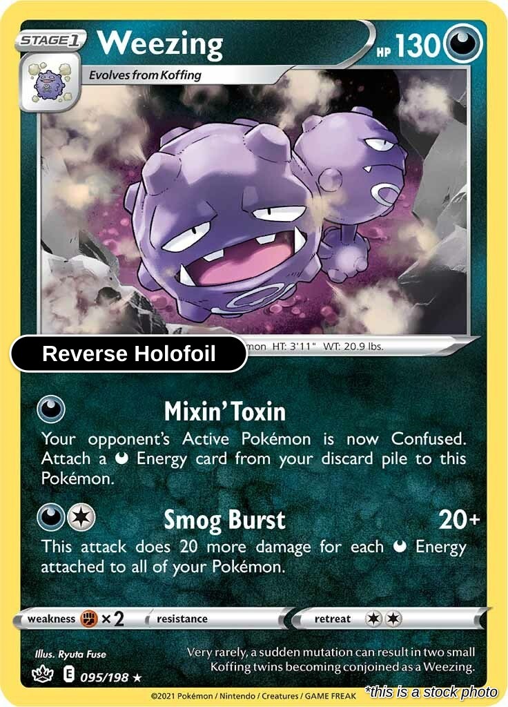 Weezing - 095/198 - [SWSH06 - SWSH06: Chilling Reign] - Reverse Holofoil