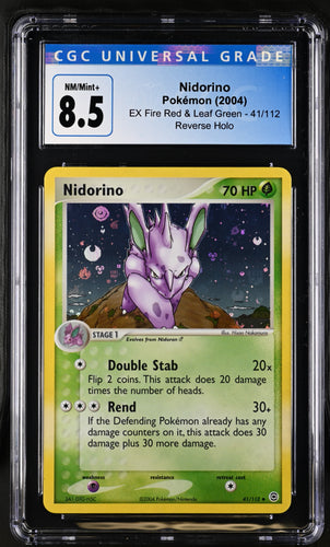 Nidorino 2004 EX Fire Red & Leaf Green #41/112 8.5
