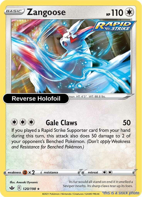 Zangoose - 120/198 - [SWSH06 - SWSH06: Chilling Reign] - Reverse Holofoil