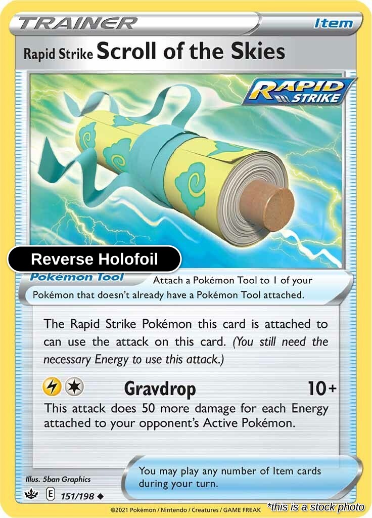 Rapid Strike Scroll of the Skies - 151/198 - [SWSH06 - SWSH06: Chilling Reign] - Reverse Holofoil