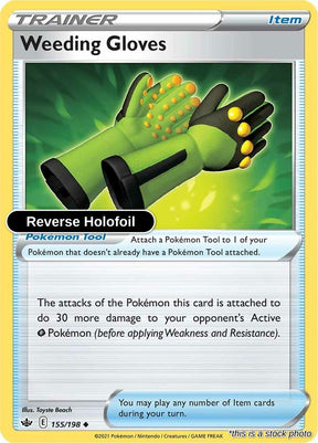 Weeding Gloves - 155/198 - [SWSH06 - SWSH06: Chilling Reign] - Reverse Holofoil