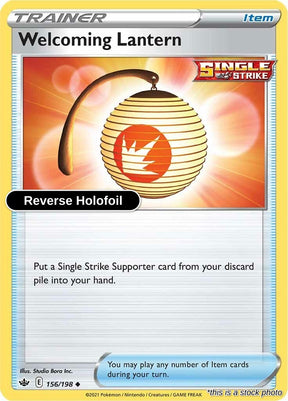 Welcoming Lantern - 156/198 - [SWSH06 - SWSH06: Chilling Reign] - Reverse Holofoil