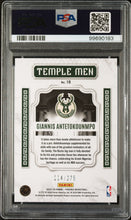 Load image into Gallery viewer, Giannis Antetokounmpo 2023 Panini Phoenix Temple Men-Maroon Ice #18 /275 PSA 9
