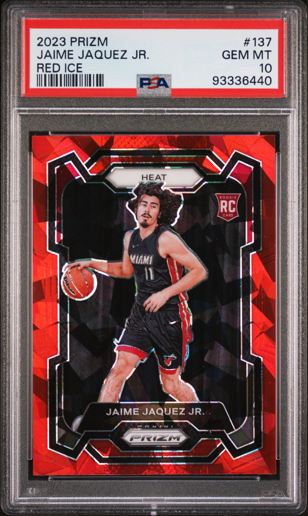 Jaime Jaquez Jr. 2023 Panini Prizm Red Ice #137 PSA 10