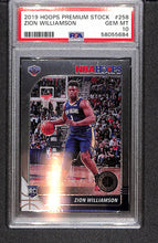 Load image into Gallery viewer, Zion Williamson 2019 Panini Hoops Premium Stock #258 PSA 10
