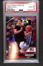 Load image into Gallery viewer, Lamelo Ball 2020 Panini Prizm Draft Picks Red Ice #3 PSA 10
