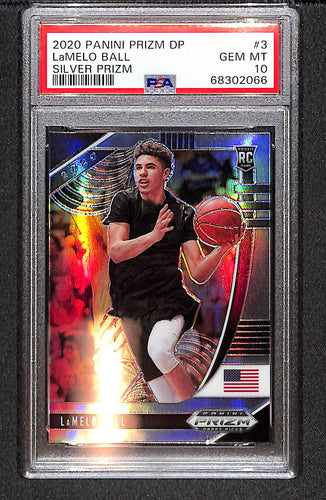 Lamelo Ball 2020 Panini Prizm Draft Picks Silver Prizm #3 PSA 10