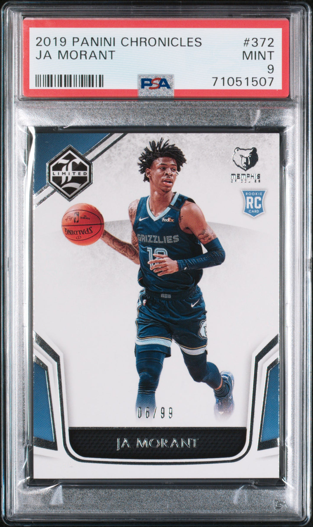 Ja Morant 2019-20 Panini Chronicles #372 /99 PSA 9