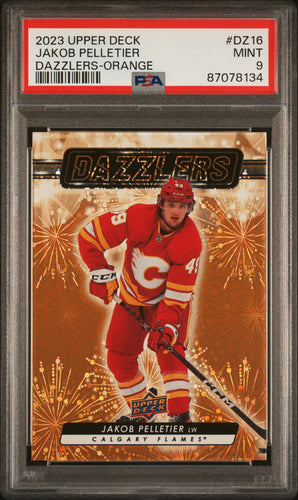 Jakob Pelletier 2023-24 Upper Deck Dazzlers Orange #DZ-16 PSA 9