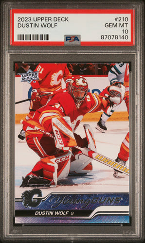 Dustin Wolf 2023-24 Upper Deck #210 PSA 10