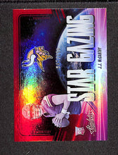 Load image into Gallery viewer, J.J. McCarthy 2024 Panini Absolute Star Gazing Red Spectrum #SG-JMY /150
