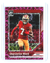 Load image into Gallery viewer, Charvarius Ward 2024 Donruss Optic Pink Velocity #176 #/80
