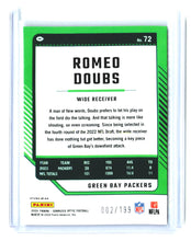 Load image into Gallery viewer, Romeo Doubs 2024 Donruss Optic Blue #72 #/199
