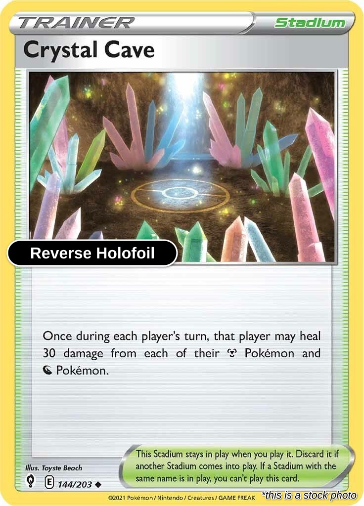 Crystal Cave - 144/203 - [SWSH07 - SWSH07: Evolving Skies] - Reverse Holofoil