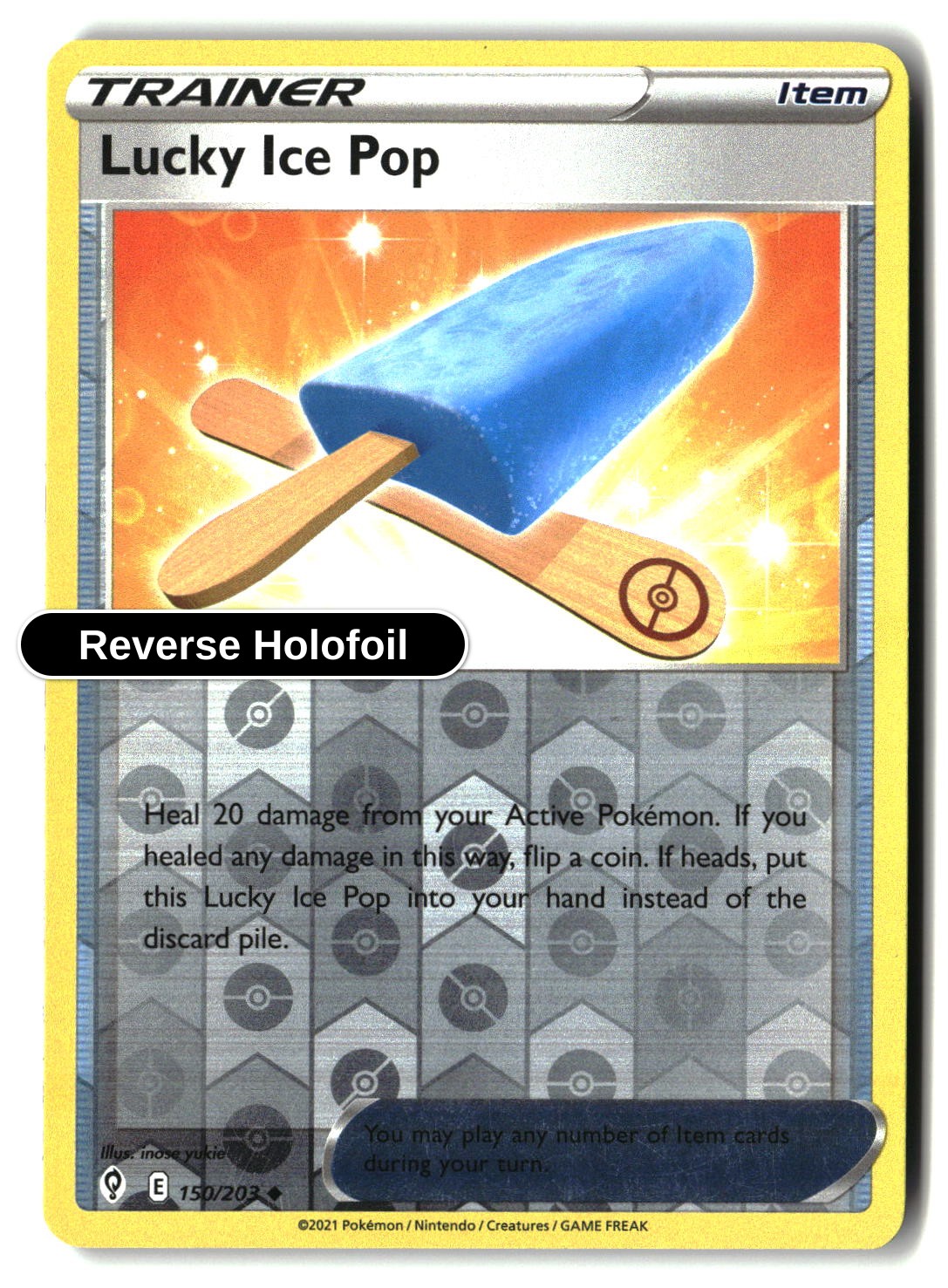 Lucky Ice Pop - 150/203 - [SWSH07 - SWSH07: Evolving Skies] - Reverse Holofoil