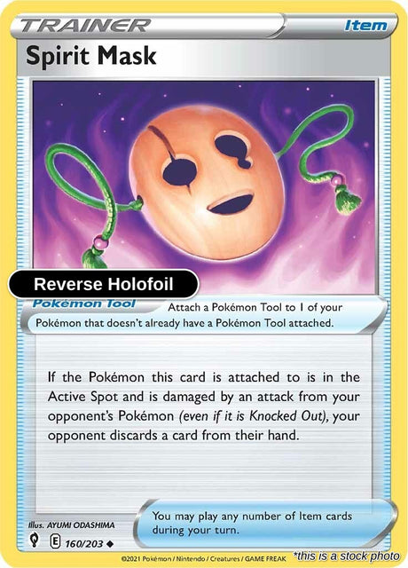 Spirit Mask - 160/203 - [SWSH07 - SWSH07: Evolving Skies] - Reverse Holofoil