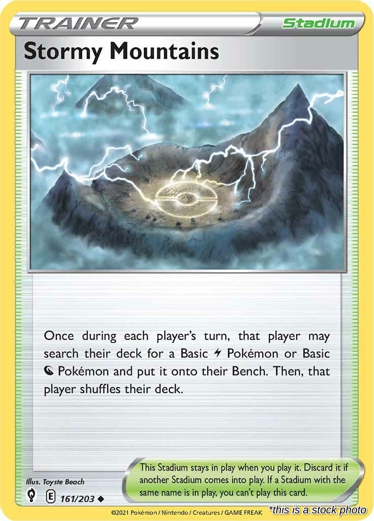 Stormy Mountains - 161/203 - [SWSH07 - SWSH07: Evolving Skies]