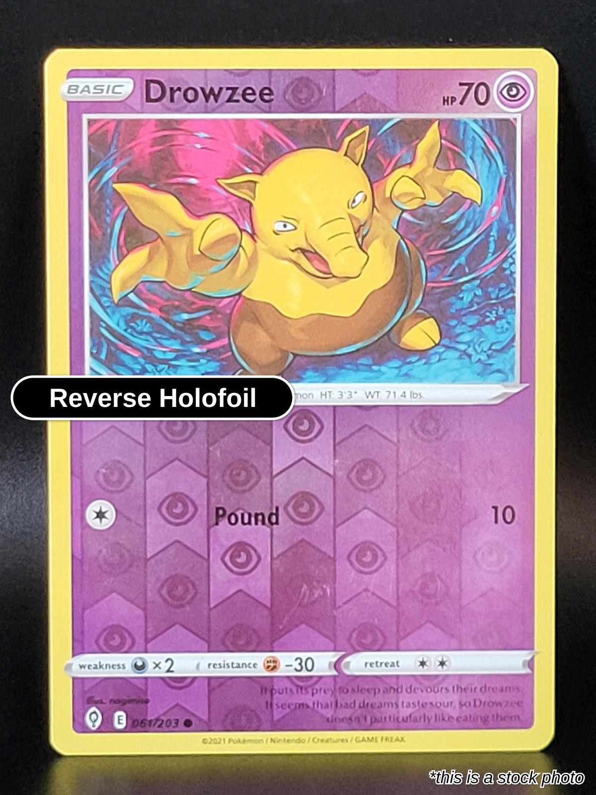 Drowzee - 061/203 - [SWSH07 - SWSH07: Evolving Skies] - Reverse Holofoil
