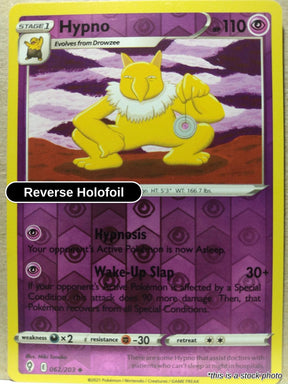 Hypno - 062/203 - [SWSH07 - SWSH07: Evolving Skies] - Reverse Holofoil