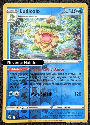 Ludicolo - 034/203 - [SWSH07 - SWSH07: Evolving Skies] - Reverse Holofoil