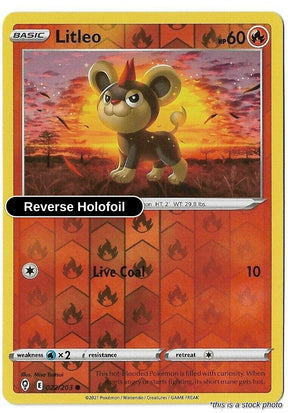 Litleo - 022/203 - [SWSH07 - SWSH07: Evolving Skies] - Reverse Holofoil