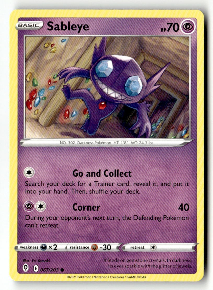 Sableye - 067/203 - [SWSH07 - SWSH07: Evolving Skies]