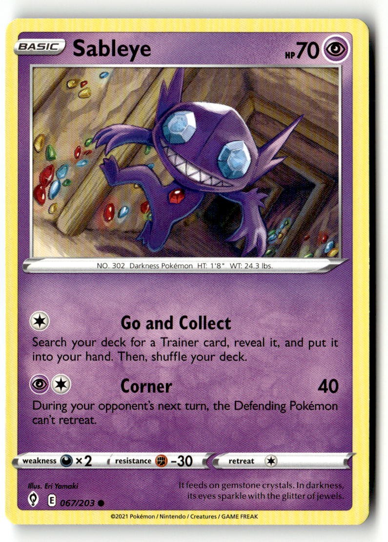 Sableye - 067/203 - [SWSH07 - SWSH07: Evolving Skies]