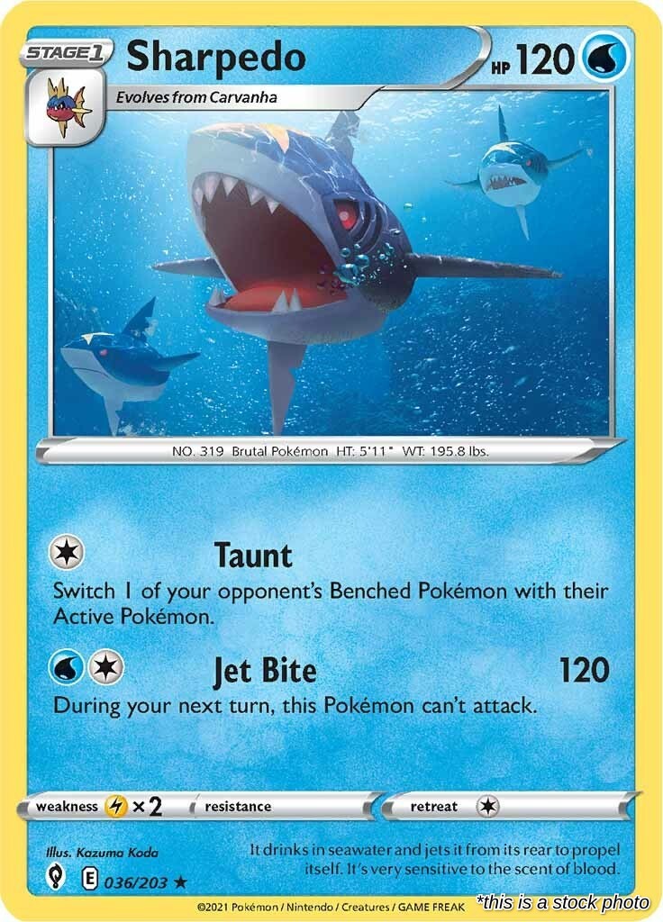Sharpedo - 036/203 - [SWSH07 - SWSH07: Evolving Skies]