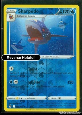 Sharpedo - 036/203 - [SWSH07 - SWSH07: Evolving Skies] - Reverse Holofoil